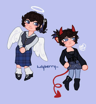 Angel &amp; demon lily